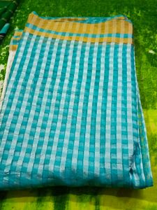 White And Sky Blue Beautiful Kotta Saare