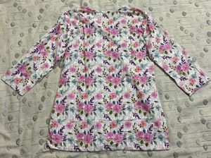 Floral Print Short Kurti