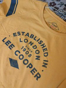 Lee Cooper Yellow Graphic Tee