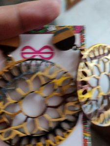 Light Wood Crafted Earrings