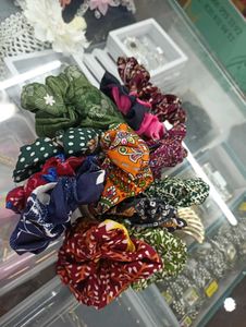 Colorful Hair Scrunchies