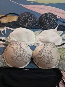Combo Of Four Imported Fabric  Branded  Bra