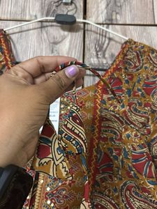 Elegant Paisley Print Ethnic Gown set