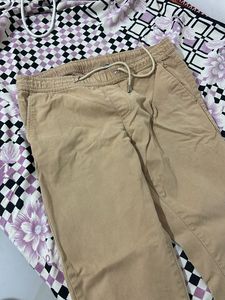 Ajio Men Khaki Joggers | 28 Size