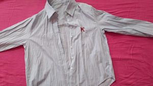 Striped Shirt w/ Bow Detail