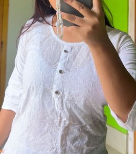 White Kurti