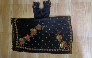 Elegant Black Saree