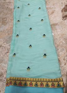 Elegant Embroidered Saree