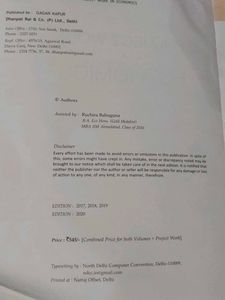Economics Project Work Book - Class XII