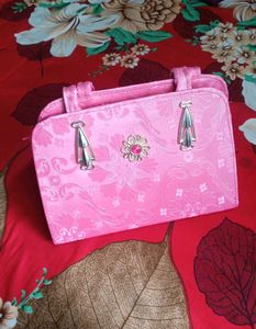 Pink Floral Handbag