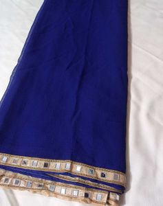 Mirror Work Border Saree 😍
