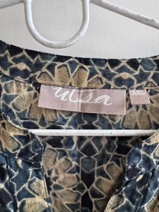 Utsa by Westside Olive Ethnic Patterned Kurta