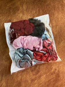 Multicolor Scrunchie Set of 5