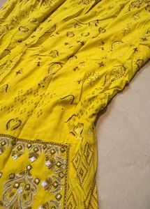 Avaasa Yellow Anarkali Long