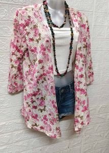 Tops &amp; Dresses For Rs.99/ Floral Pink Cardigan