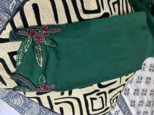 Emerald Green Embellished Dress