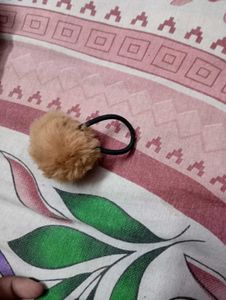Yellow Furry Hair Clip