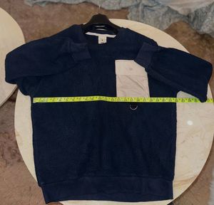 Navy Blue Fleece Sweatshirt