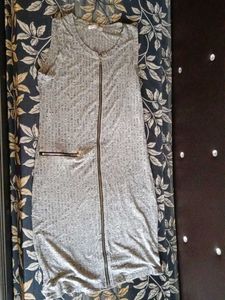 Gray Sleeveless Dress