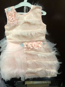 Peach Colour New Frock