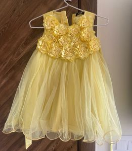 Cute Yellow Flower Dress