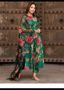 Floral Print Kurta Set