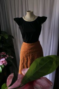 Black Flutter Sleeve Top