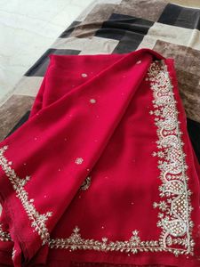 Elegant Red Saree