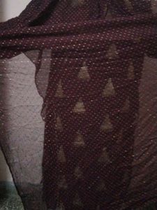 Wine Colour Kurti Set