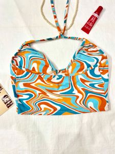 Retro Swirl Halter Top
