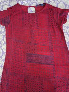 Rani Pink OR Burgundy Coloured Kurta(Fusion Brand)