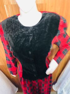 Vintage Plaid Skirt Suit