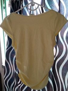 Vanilla Miniamal Ruched Crop Top