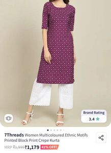 Elegant Purple Kurta