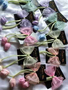 Cute Tulip Bow Hair Tie