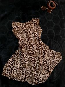 leopard Print Midi Dress