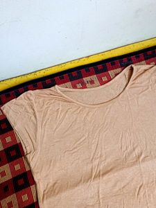 Skin Color/light Brown Vest Camisole Sando For Ladies With Strechy Fabric