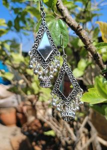 Set Of 6 Oxidized Earrings