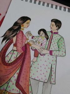 Happy Family Drawing