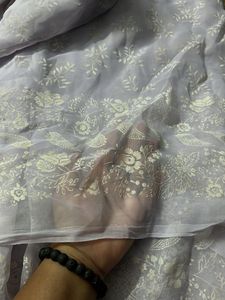 beautiful lavender saree