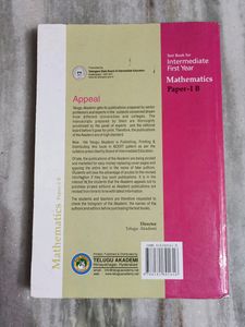 Maths 1 B Textbook For Inter First Year
