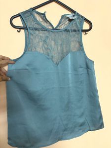 H&M Satin And lace Party Top