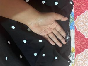Polka Dot Tie-Front Top