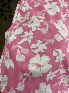 Pink Floral Kurta Set