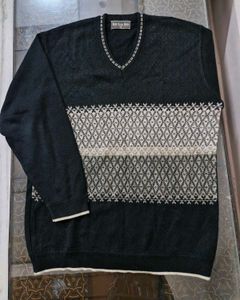 Superior Wool Black Sweater Man