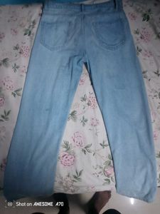 Light Wash Straight Leg Jeans
