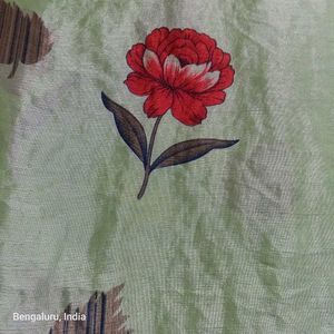 Floral Print Saree