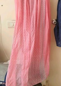 🌸 Soft Cotton Pink Ethnic Set – 3 Piece Combo