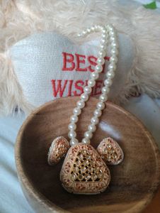 Pearl Necklace &amp; Earring Set