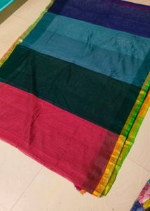 Multi Colour Banarasi Silk Saree
